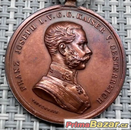 Medaile "Za statečnost", František Josef I. - TOP – fotografie 3