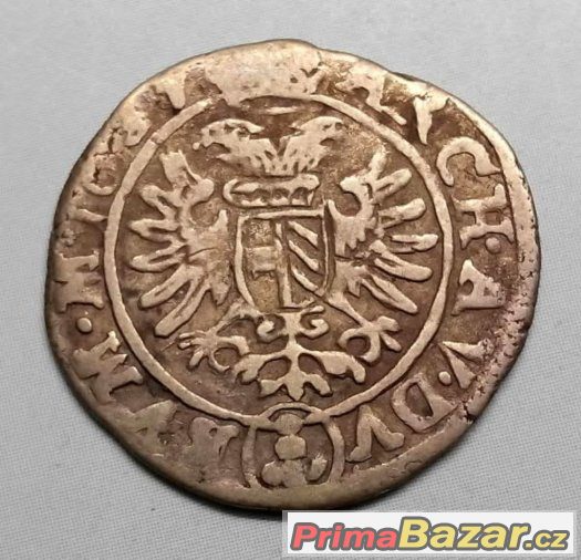3 krejcary 1637, Ferdinand II., Praha – fotografie 1