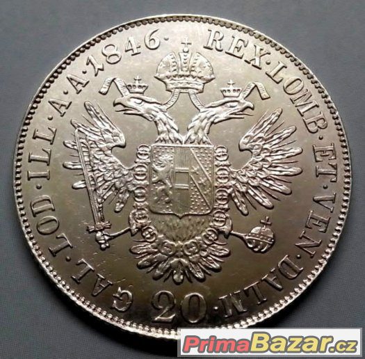 20 krejcarů 1846 C, Ferdinand V., Praha – fotografie 1