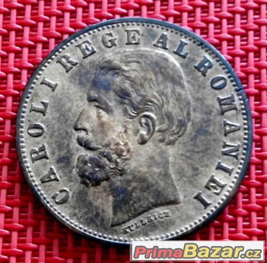 5 bani 1885 B, Karel I., Rumunsko – fotografie 2