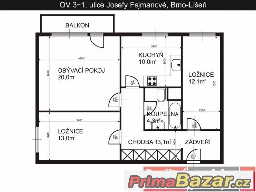 OV 3+1, ul. Josefy Faimanové, Brno-Líšeň – fotografie 1