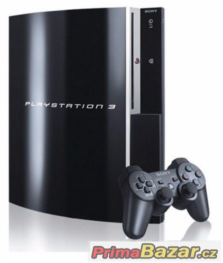 PS3 80GB + ovladač + 10  her – fotografie 1