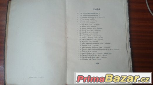 starožitný atlas – fotografie 2