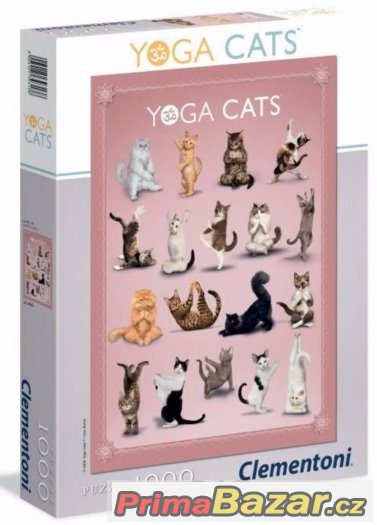 Puzzle Joga kočičky 1000 ks – fotografie 1