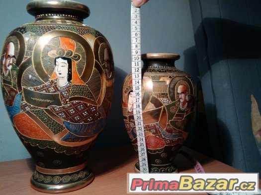 prodam 2 japonske vazy Satsuma – fotografie 1