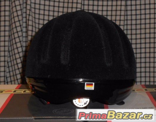 Casco youngster black-flock 49-54 cm velikost S NOVÁ – fotografie 4