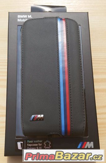 Samsung S3, S4 mini, S4..BMW flip pouzdro Kožené – fotografie 3