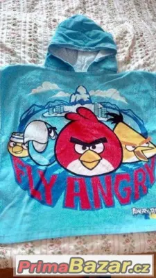 pekne ponco pro vek 5-9 roku ANGRY BIRDS