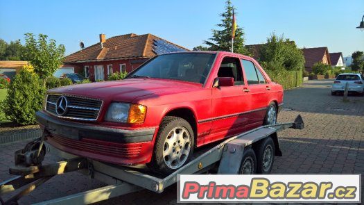 Mercedes 190e w201 shanim cerny tapec a motor 2,0 90kw – fotografie 2
