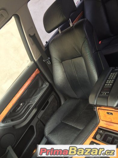 Kožený interier BMW E38, E39 černá, béžová, šedá – fotografie 2