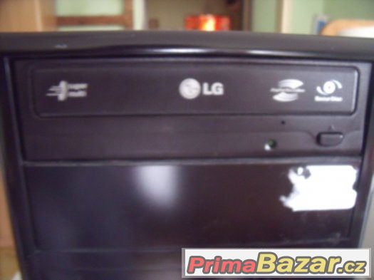 Černá PC skříň + mechanika LightScribe + zdroj + větrák – fotografie 3