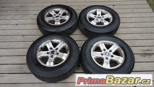 4x alu kola Kia R16 5x114,3 + 4x zimní pneu 225/75/R16 – fotografie 1
