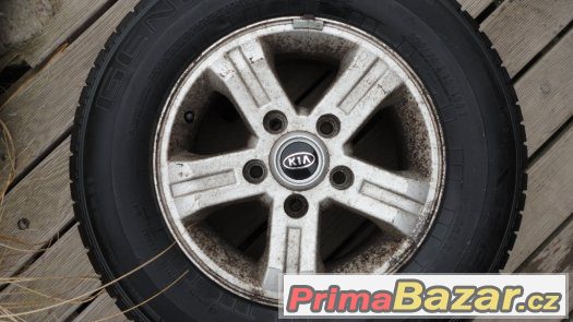 4x alu kola Kia R16 5x114,3 + 4x zimní pneu 225/75/R16 – fotografie 2
