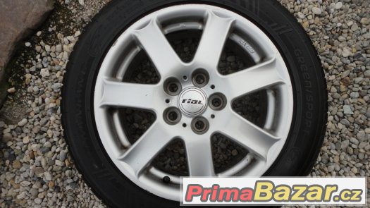 4x alu kola Rial R16 5x112 + 4x letní pneu 205/55/R16 – fotografie 3