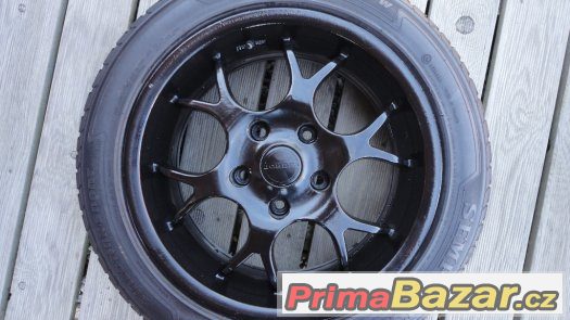 4x alu kola Borbet R16 5x120 + 4x letní pneu 205/50/R16 – fotografie 3
