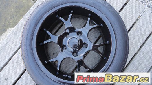 4x alu kola Borbet R16 5x120 + 4x letní pneu 205/50/R16 – fotografie 4
