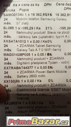 Nový nerozbaleny tablet Samsung galaxy tab A 7.0 wifi – fotografie 2