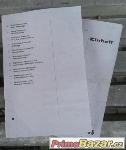 pila na benzin,zn.EINHELL,vc.baleni,navodu a prislusenstvi,z – fotografie 3