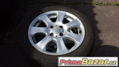 Al kola 15" 4 x 100 ET 38 střed 63 mm s pneu  4 kusy