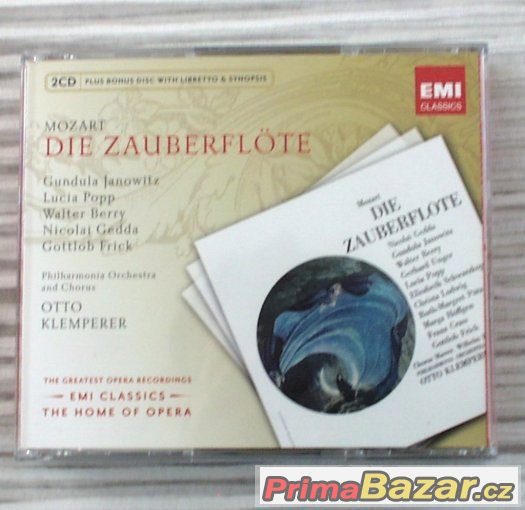 Kouzelná flétna  -  Mozart - 2 CD - NOVÉ – fotografie 2