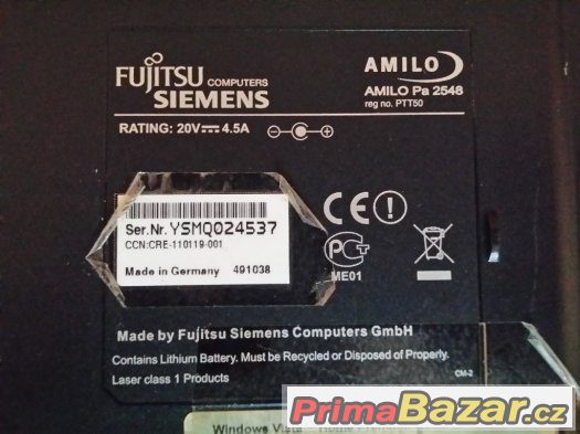 Fujitsu Siemens Amilo Pa 2548 – fotografie 2