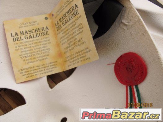 Prodám originální benátskou masku – fotografie 4