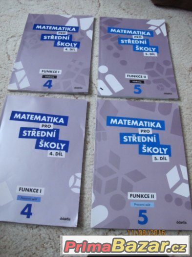 Prodám levně čebnice Matematiky pro střední školy - FUNKCE – fotografie 1
