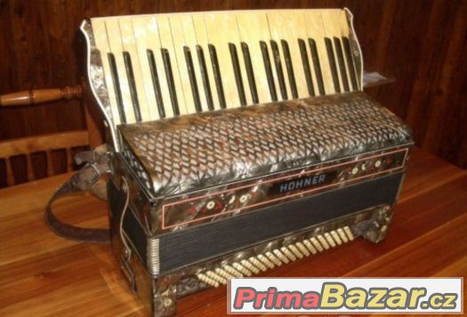 HARMONIKA HOHNER 120BASŮ   KRÁSNÝ ZVUK – fotografie 1