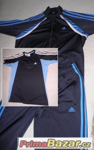 Adidas tepláková souprava + triko zdarma – fotografie 1