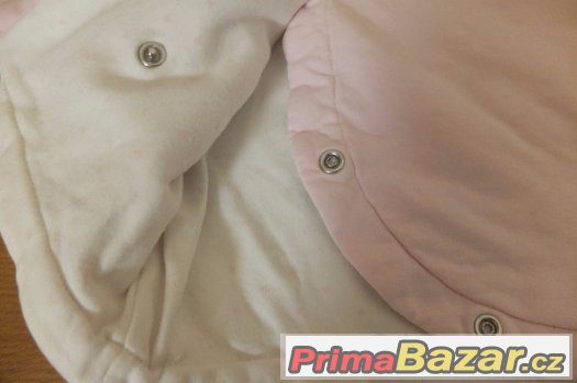 Oboustraná teplá mikina/bunda NEXT a semišová bílá mikinka – fotografie 3