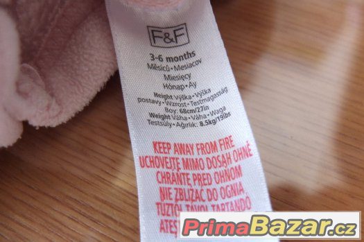 Prodám teplé semišové dupačky pro cca 3-6 měs. – fotografie 3