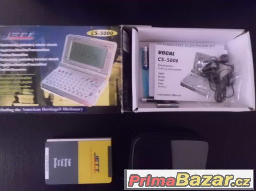 Elektronický překladový mluvící Slovník,JETT CS-5000 nepouži – fotografie 1