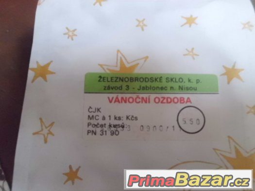 Krásné staré Vánoční ozdoby v krabičkách- nikdy nepoužité – fotografie 5