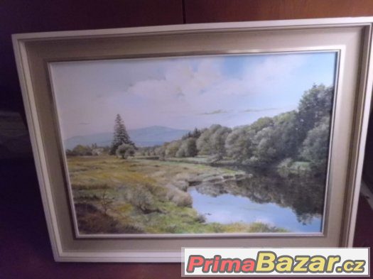 L Rudolf - Obr Olej na desce- Vltava pod Smolnou Pecí – fotografie 1