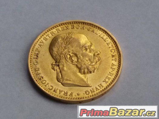 2x Zlatá mince 20 koruna 1892, 1893 KB – fotografie 2