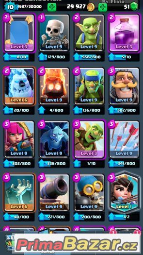 Clash Royale Učet s dvoumi legendarkami – fotografie 3