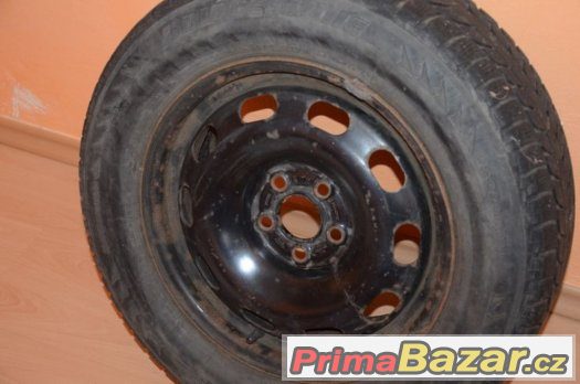 Plechová kola 15" 5x112 6J ET47 + 195/65 R15 na dojetí – fotografie 1