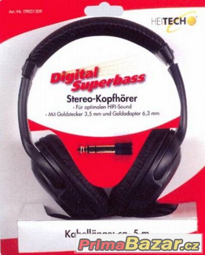 Digitální stereo sluchátka – superbasová   9001309 – fotografie 1