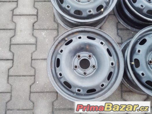 Plechové disky 5x100 R14 6J ET43 - Škoda Fabia I, Roomster – fotografie 3