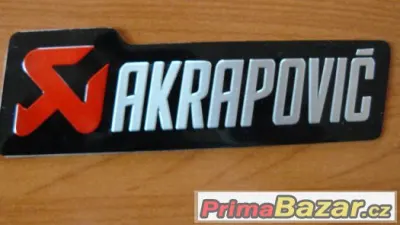 Akrapovič Hliníková samolepka