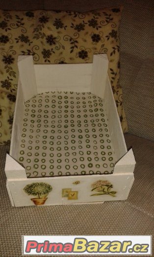 Vlastnoručně zdobená bedýnka decoupage - vánoční dárek – fotografie 2