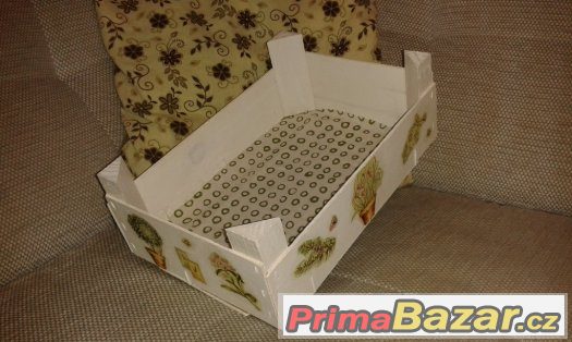Vlastnoručně zdobená bedýnka decoupage - vánoční dárek – fotografie 3