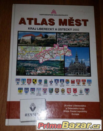Prodám Knihu Atlas měst kraj Liberecký a Ustecký – fotografie 1