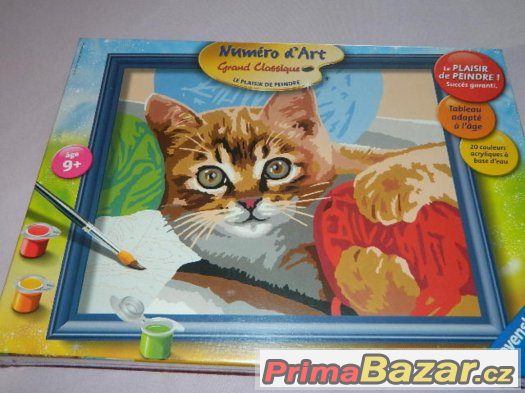 Ravensburger malování podle čísel kotě - kočička NOVÉ – fotografie 1