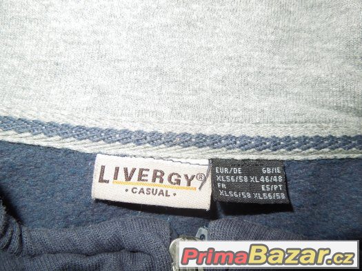 Prodám pánskou mikinu Livergy vel. XL – fotografie 2