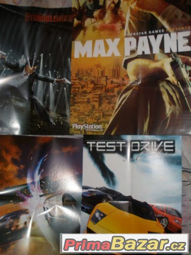 Plakáty s hramy oboustranné,barevné, nové kus 100Kč GTA V... – fotografie 3