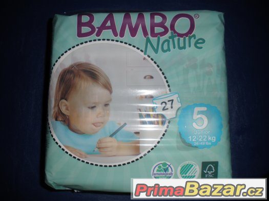 Prodám nové nerozbalené pleny Bambo 5 12-22 kg – fotografie 1