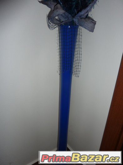 Prodám modrou vázu, výška 80cm – fotografie 1