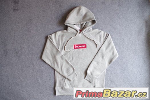Supreme Grey L hoodie – fotografie 1