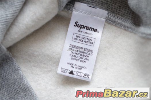 Supreme Grey L hoodie – fotografie 2